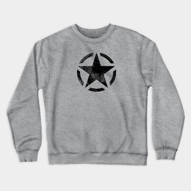 Military Star Crewneck Sweatshirt by JP